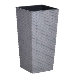 Κασπώ Pl Eco 6-70-870-0008 19x19x36cm Grey Click Πλαστικό