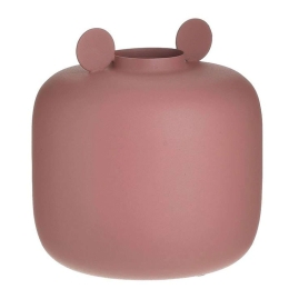 Διακοσμητικό Βάζο 3-70-285-0092 Φ18x18cm Brown-Pink Inart Μέταλλο