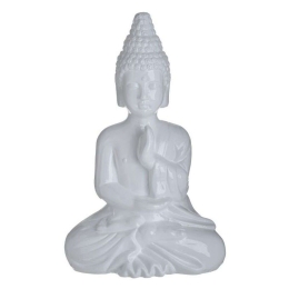 Διακοσμητικός Βούδας 3-70-327-0127 20x12x32cm White Inart Κεραμικό
