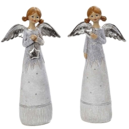 Αγγελάκι MT2800K2 11,5x4x24cm White-Silver Espiel