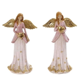 Αγγελάκι MT2823K2 9x5,5x19cm Gold-Pink Espiel