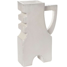 Διακοσμητικό Βάζο LIF106 33x12,7x48,8cm White Espiel Χαρτί