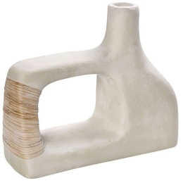 Διακοσμητικό Βάζο LIF108 30,4x10,1x24,7cm Beige Espiel Χαρτί