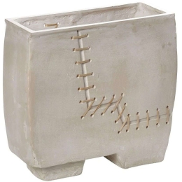 Διακοσμητικό Βάζο LIF109 33x12,7x30,4cm Beige Espiel Χαρτί