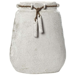 Διακοσμητικό Βάζο LIF112 36,8x10,1x45,7cm White-Brown Espiel Χαρτί
