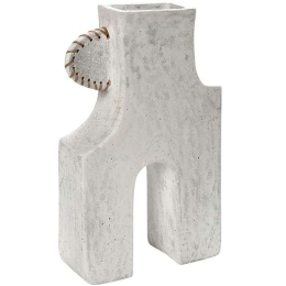 Διακοσμητικό Βάζο LIF113 29,2x13,9x46,9cm White Espiel Χαρτί