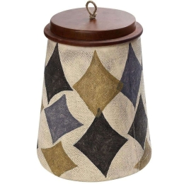Διακοσμητικό Βάζο Με Καπάκι LIF120 27,9x27,9x35,5cm Multi Espiel Χαρτί