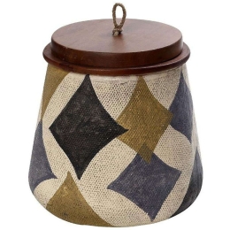 Διακοσμητικό Βάζο Με Καπάκι LIF121 27,9x27,9x25,4cm Multi Espiel Χαρτί