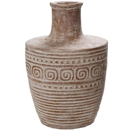 Διακοσμητικό Βάζο LIF124 25,4x17,7x38,1cm Brown Espiel Χαρτί
