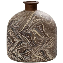 Διακοσμητικό Βάζο LIF126 29,2x16,5x34,2cm Brown Espiel Χαρτί