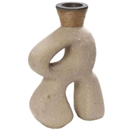 Διακοσμητικό Βάζο LIF134 23,4x12x33cm Beige Espiel Χαρτί