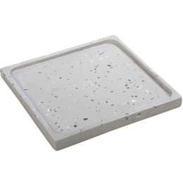 Διακοσμητική Πιατέλα Μωσαϊκό TZG102 22x22x2cm Grey Espiel Τσιμέντο
