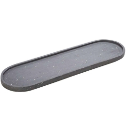 Διακοσμητική Πιατέλα Μωσαϊκό TZB105 49x15x2cm Anthracite Espiel Τσιμέντο