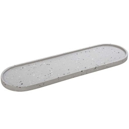 Διακοσμητική Πιατέλα Μωσαϊκό TZG105 49x15x2cm Grey Espiel Τσιμέντο