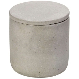 Διακοσμητικό Βάζο Με Καπάκι TZT112 13x13x9cm Grey Espiel Τσιμέντο