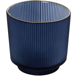 Διακοσμητικό Βάζο Mystery DAC1817 15x15x14cm Blue-Gold Espiel Γυαλί