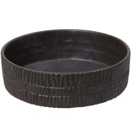 Διακοσμητική Πιατέλα Scratched NFU514 34,5x34,5x6cm Dark Brown Espiel Πορσελάνη