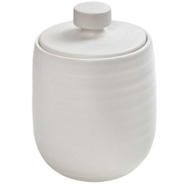 Διακοσμητικό Δοχείο Με Καπάκι NFU534 16,2x16,2x22,5cm White Espiel Πορσελάνη