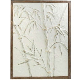 Πίνακας ICY307 64,5x3,8x85cm White-Brown Espiel Κάθετοι Μέταλλο,Ξύλο