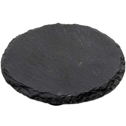 Σουβέρ Πέτρινο (Σετ 6Τμχ) FAG105 Φ10cm Black Espiel Σχιστόλιθος