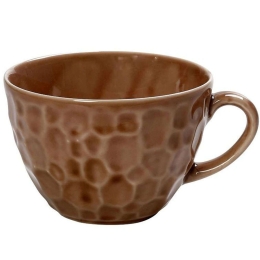 Κούπα Σφυρήλατη GEL113K6 13,5x11x7,5cm 350ml Brown Espiel Πορσελάνη