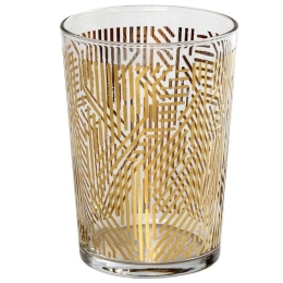 Ποτήρι Νερού Labyrinth RAB662K6 8,8x12cm 510ml Clear-Gold Espiel Γυαλί