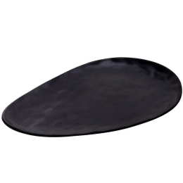 Πιατέλα Wavy MLB3211K18-6 28x40x2cm Black Espiel Μελαμίνη