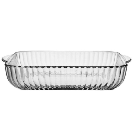Πυρίμαχο Σκεύος Borcam SP59394S1 31,7x31,7x6cm 3200ml Clear Espiel Γυαλί