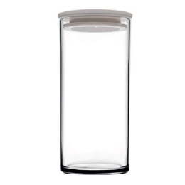 Δοχείο Αποθήκευσης Breakfast Club SP43736G2W 730ml Clear-White Espiel Πλαστικό, Γυαλί