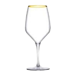 Ποτήρι Κρασιού Golden Touch Napa SP440329G6GD 360ml Clear-Gold Espiel Γυαλί