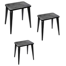 Τραπεζάκια Ζιγκόν (Σετ 3Τμχ) SOY105 60/45/30cm Grey Espiel