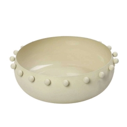 Διακοσμητικό Μπωλ AKA238 20cm Cream Espiel Μέταλλο