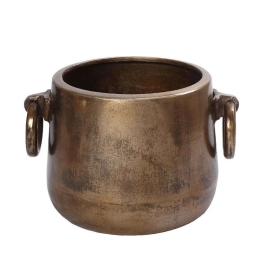 Σαμπανιέρα Με Λαβές FLA316 26x20x17cm Bronze Espiel Αλουμίνιο