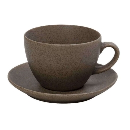 Φλιτζάνι Cappuccino Με Πιατάκι Morgan OW2071K6 290ml Brown Espiel Πορσελάνη