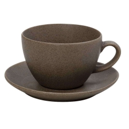 Φλιτζάνι Jumbo Με Πιατάκι Morgan OW2072K6 310ml Brown Espiel Πορσελάνη