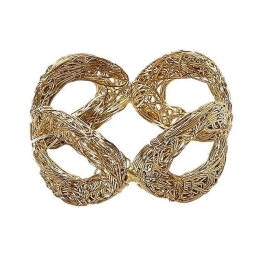 Δαχτυλίδι Πετσέτας YRA113K6 5cm Gold Espiel Μέταλλο