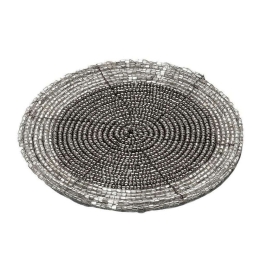 Σουβέρ YRA116K6 10cm Silver Espiel Polyester,Μέταλλο