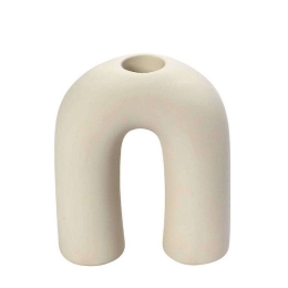 Κηροπήγιο Κεραμικό KLA311K4 3,6x12,5cm Beige Espiel Κεραμικό