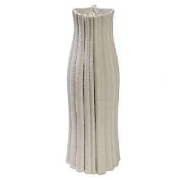 Βάζο Πορσελάνινο Ανάγλυφο TPR102 9,5x9,5x28cm White Espiel Πορσελάνη