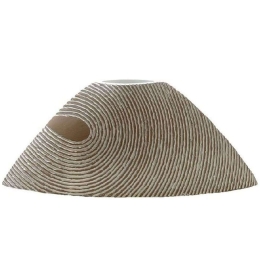 Βάζο FIK115 40,5x11x15cm Beige-White Espiel Πολυρεσίνη