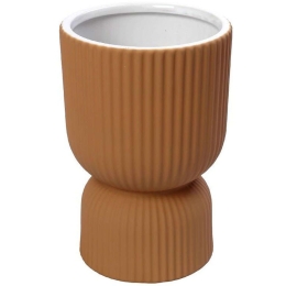 Βάζο Κεραμικό KLA316K1 14,8x14,8x20,2cm Dark Orange Espiel Κεραμικό