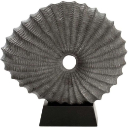 Διακοσμητικό Επιτραπέζιο Lucky Horn TAS110 42,5x12,5x37,3cm Grey-Black Espiel Κεραμικό,Ξύλο