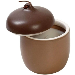 Αρωματικό Κερί Σε Βάζο Homemade FRS111 10,2x10,2x12cm Brown Espiel Κεραμικό
