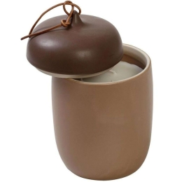 Αρωματικό Κερί Σε Βάζο Homemade FRS108 11,5x11,5x19cm Brown Espiel Κεραμικό