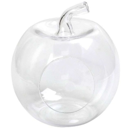 Διακοσμητικό Μήλο ORT256 20x20x23cm Clear Espiel Γυαλί