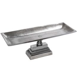 Τουρτιέρα Με Πόδι FLA333 54x17x10cm Silver Espiel Αλουμίνιο