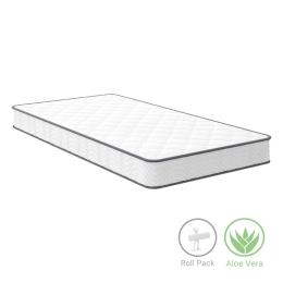 Στρώμα Levander pakoworld bonnel springs roll pack μονής όψης aloe vera 15-17cm 100x200εκ