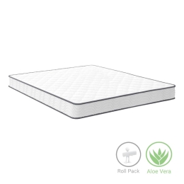 Στρώμα Levander pakoworld bonnel springs roll pack μονής όψης aloe vera 15-17cm 160x200εκ