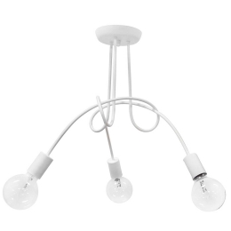 Φωτιστικό Οροφής NO PLEX/3L 01-0228 White Μέταλλο
