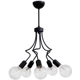 Φωτιστικό Οροφής MINI 5/L 01-0238 Black Μέταλλο